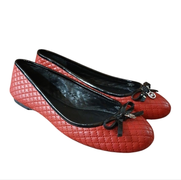Michael Kors Red Quilted Ballet Flats Women's size 6 - Picture 13 of 13